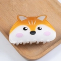Süße 8cm Fuchs Haarklammer aus Acryl mit Glitzer-Effekt für Kinder-Haarschmuck - Shiba Inu-Stil (Ca. 8CM)