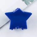 Pince à cheveux étoile en acrylique bleu marine brillant pour le Jour de l'Indépendance - Pince à Cheveux Étoile Bleu Foncé (D19-4-14)