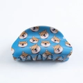 Pince à cheveux demi-cercle bleue avec motif Shiba Inu pour accessoires de coiffure - Style Shiba Inu Bleu (D2-3-23)