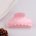 Pinza grande para el pelo en mármol rosa para peinados elegantes con acabado brillante - Patrón de Mármol Rosa (D20-2-15)