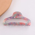 Bunte Haarklammer aus Acetat mit Marmormuster in Rosa Lila und Mintgrün - Bunter Marmor (C17-4-13)