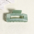 Molla per capelli quadrata minimalista in elegante verde salvia per donne - Verde Salvia (C6-4-21)