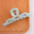 Molla per capelli ondulata cangiante con finitura perlata e design fluido elegante - Ciano Iridescente (D3-1-15)