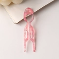 Horquilla para el pelo en forma de U de acetato mármol rosa para moños elegantes - Patrón de Mármol Rosa (B28-4-1)