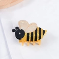 Süße Bienen Haarklammer mit gelb-schwarzen Streifen und Strassstein-Details - Kleine Biene (C15-2-10)