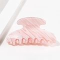 Elegant pink marble textured hair claw clip with a glossy resin finish and sturdy grip - Pink Quicksand Texture Style (D11-2-11)