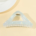 Molla per capelli a triangolo vuoto blu chiaro cangiante con finitura acrilica - Blu Chiaro AB