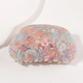 Elegant floral patterned acetate hair claw clip with colorful oil painting mosaic texture - Colorful Oil Painting Pattern (C6-1-23)