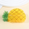 Creative pineapple hair claw clip in bright yellow and green resin for women's hairstyle - Pineapple Style (D6-2-11)
