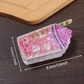 Pinza per capelli a forma di coppa gelato in acetato marmorizzato rosa e viola - Gelato alla Pesca (Rosa Viola)