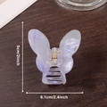 Pince à cheveux papillon en acétate violet irisé avec ressort doré 6,1 cm large - Bleu Profond Calme