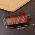 Pinza per capelli creativa a forma di coppa gelato marrone scuro con motivo geometrico - Texture Pentagonale (Marrone Scuro)