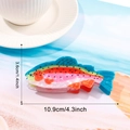 Pince à cheveux poisson tropical coloré en acétate de 10,9 cm pour accessoires - Style Saumon (D7-3-4)