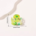 Mini green octopus hair claw clip with colorful ocean theme and size measurements - Green Octopus Style (D17-1-15)
