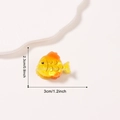 Cute yellow gradient fish-shaped hair claw clip in high-quality acrylic material - Golden Mango Fish Style (D17-1-14)