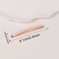 Fermaglio minimalista rosa chiaro e oro con dimensioni 6,1 cm di lunghezza e 0,5 cm di larghezza - Rosa Chiaro (C16-1-9)