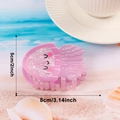Pince à cheveux méduse rose avec finition semi-transparente et détails mignons - Méduse Rose