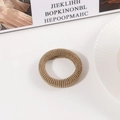 Coletero elástico de punto caqui para mujer, soporte grueso para coleta de caballo - Caqui