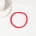 Coletero rojo sin costuras de alta elasticidad con textura flocada para peinados - Rojo (A36-2-2)