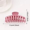 Matte pink large hair claw clip for women, 11cm length resin shark hair clip - Large Dragon Bone Style / Pink