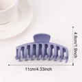 Matte lilac large hair claw clip 11cm length for thick hair in matte finish - Large Dragon Bone Style / Light Purple