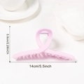Pinza per capelli rosa opaca grande da 14 cm con design incrociato per capelli folti - Viola Chiaro (d10)
