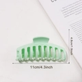 Grande molletta per capelli verde chiaro stile osso di drago lunga 11 cm per donne - Verde chiaro
