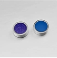 Orecchini magnetici in acciaio inossidabile con glitter blu e finitura lucida a specchio - 10mm / Blu e Viola Scintillante