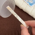 Fermaglio per capelli minimalista in acetato bianco perla con effetto marmo per donna - Bianco Sporco Grande