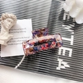 Elegant medium square acetate hair claw with colorful marble pattern and strong grip - Diamond Multi 7.5cm