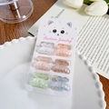 Set mit 6 farbenfrohen matten Schmetterlings-Haarklammern für Mädchen in Pastell - Mattes Einfaches Stil (B)