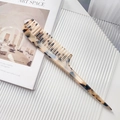 Retro tortoiseshell acetate fine-tooth tail comb for hairstyling and sectioning - Tortoiseshell