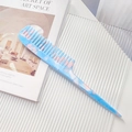 Peine de púa de acetato veteado azul y rosa para peinado y sección profesional - Azul Rosa