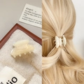 Mini cream acetate hair claw clip with pearlescent butterfly design for elegant hairstyles - Butterfly Design / 3cm / Mermaid White