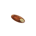 Retro amber tortoiseshell hair clip in oval shape made of translucent resin material - Amber (4*1.7cm)