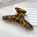 Große Haarklammer mit Schildpatt-Muster aus Acetat für elegante Hochsteckfrisuren - Dunkel Schildpatt 11.5CM