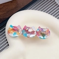 Tres horquillas de gato color acuarela con detalles dorados en una bandeja decorativa - Color de Ensueño 6.5CM