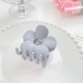 Pinza per capelli a fiore grigio opaco con dolce design floreale per lo styling femminile - Grigio