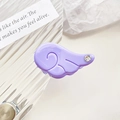 Light purple angel wing hair claw clip with rhinestones for sweet princess hairstyles - Purple