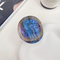 Haarklammer mit Sternenhimmel-Design, Kristall-Sternzeichen und blauen Diamanten - Schütze 5cm