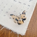 Pince à cheveux papillon élégante avec motif écaille de tortue et ressort en métal - 3.2cm / Écaille Beige
