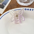 Hollow butterfly hair claw in light purple pearlescent gradient for elegant styling - Streaming Purple 4.8CM