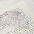 Iridescent octopus hair claw clip with pearlescent finish for elegant hairstyles - Pumpkin Shape Claw 11.5CM
