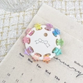 Lot de 10 mini pinces à cheveux étoiles dégradées pour filles sur carte décorative - Forme d'Étoile / 10 Pièces/Paquet (1,5 cm) / Couleur macaron
