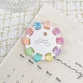 Lot de 10 mini-pinces à cheveux colorées aux tons macaron pour filles et enfants - Style Fleur de Marguerite / 10 Pièces/Paquet (1,5 cm) / Couleur macaron