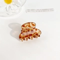 Pince à cheveux élégante en acétate avec motif écailles de tortue pour femme - 3cm / Grain de Café