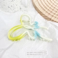 Alloy butterfly hair claw clip with yellow white and blue gradient finish for women - Butterfly Yellow