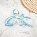 Blue and white gradient butterfly hair claw clip with elegant hollow alloy design - Butterfly Blue