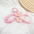 Pink gradient butterfly hair claw clip with alloy metal spring for women's hairstyles - Light Purple Butterfly