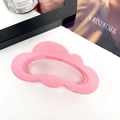 Pinza per capelli opaca rosa a forma di nuvola per capelli folti, accessorio elegante - 11cm / Rosa